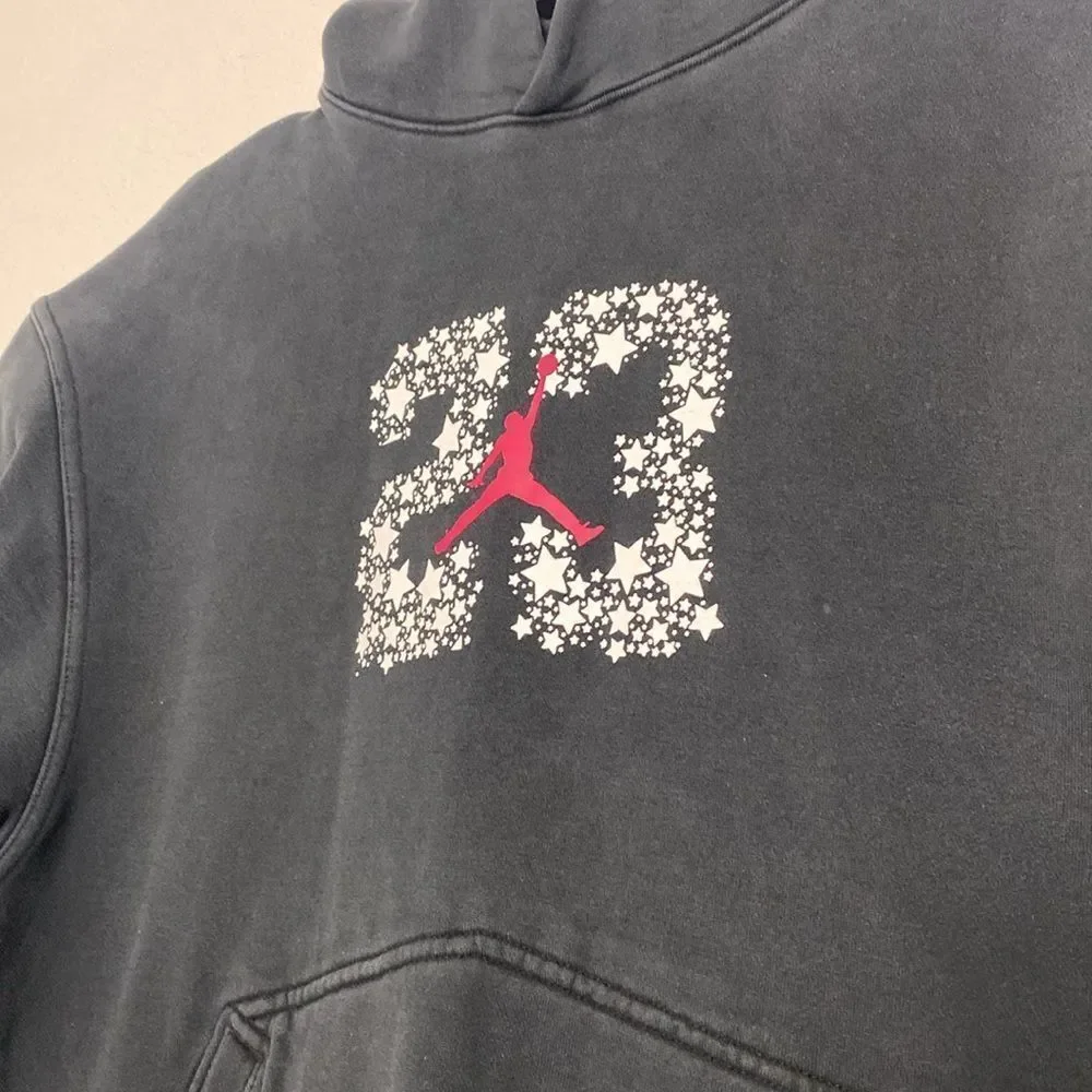 JORDAN Men’s Black Thick Pullover Hoodie Size L